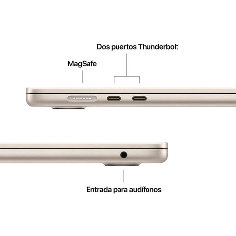 Apple Laptop 15.3" MacBook Air M2 Inglés, 512GB