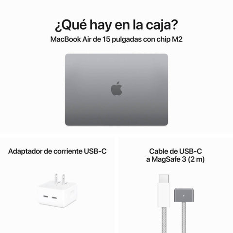 Apple Laptop 15.3" MacBook Air M2 Inglés, 512GB