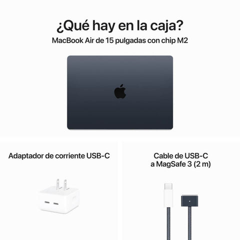 Apple Laptop 15.3" MacBook Air M2 Inglés, 512GB