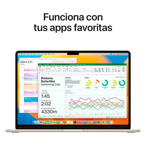 Apple Laptop 15.3" MacBook Air M2 Español, 512GB