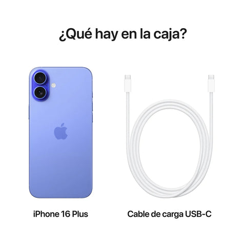 Apple Teléfono Celular iPhone 16 Plus, 512GB