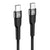 Argom Cable Trenzado de Nailon Tipo-C a Tipo-C 100W, 1.8 Metros