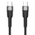 Argom Cable Trenzado de Nailon Tipo-C a Tipo-C 100W, 1.8 Metros