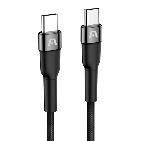 Argom Cable Trenzado de Nailon Tipo C a Tipo C 65W, 3 Metros