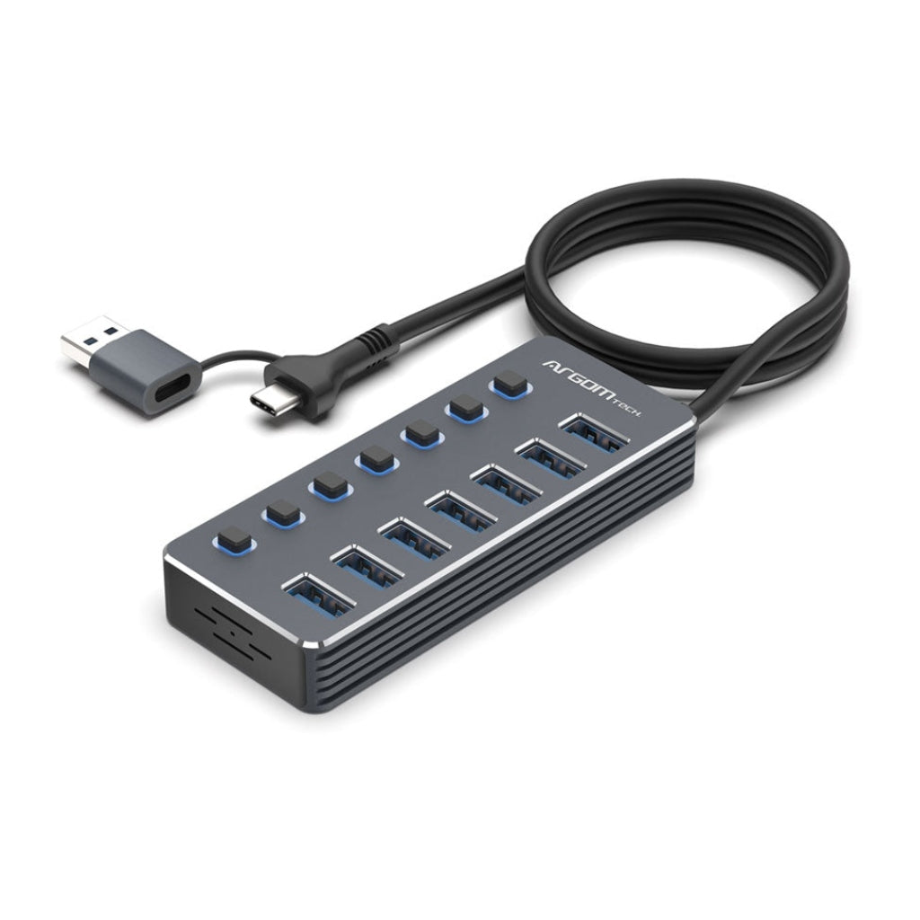 Argom Hub Adaptador USB-C 3.0 7 Puertos, ARG-UB-0191