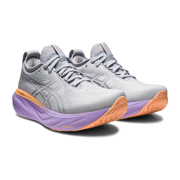 Asics Tenis Gel-Nimbus 25 Run Gris Claro/Lila, para Mujer