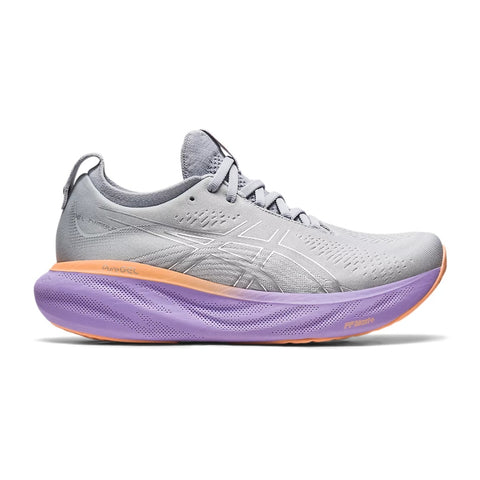 Asics Tenis Gel-Nimbus 25 Run Gris Claro/Lila, para Mujer