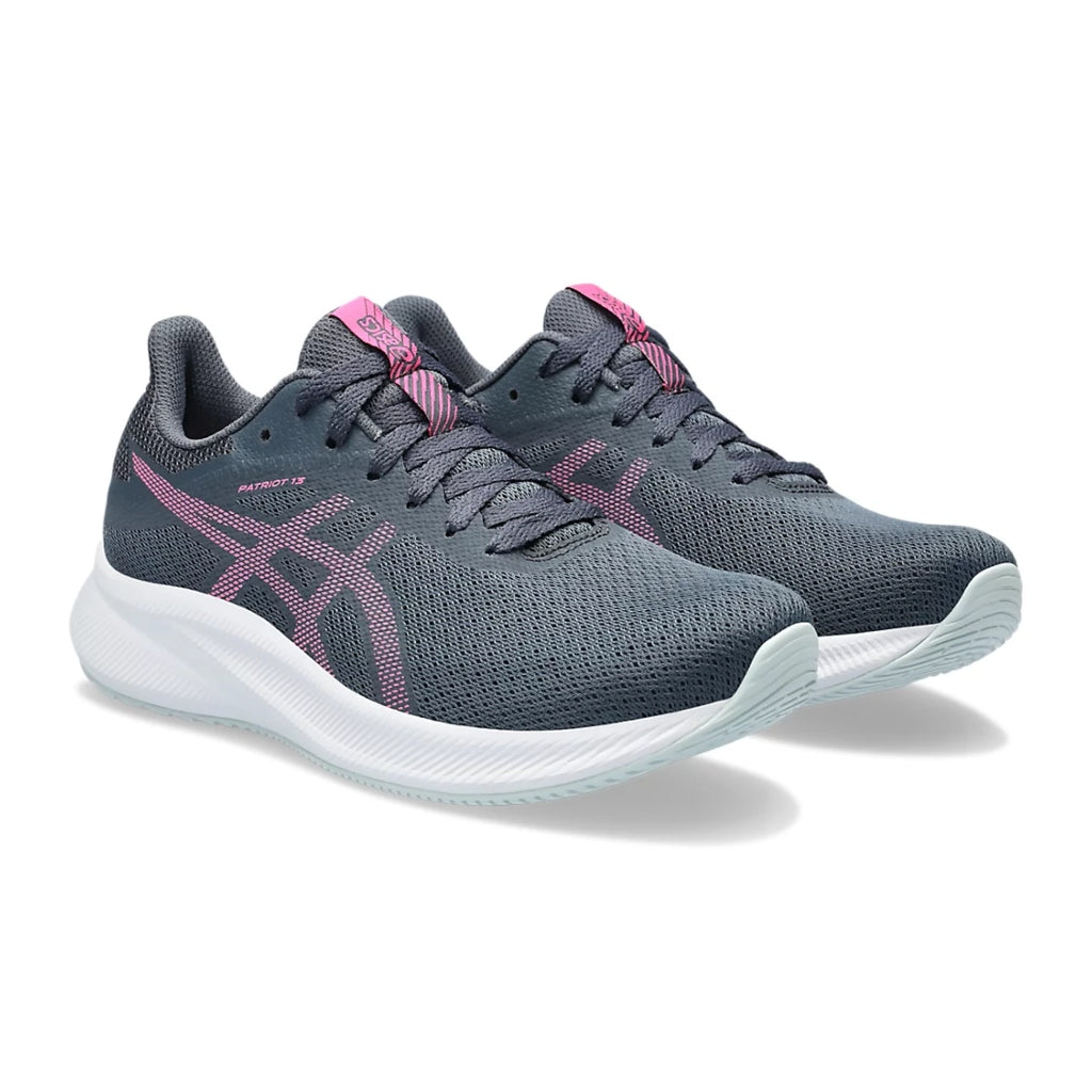 Asics Tenis Patriot 13 Run Gris/Rosa, para Mujer