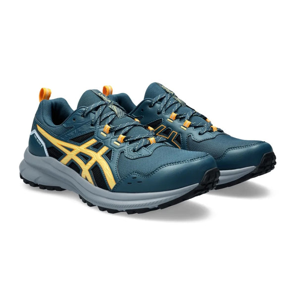 Asics Tenis Trail Scout 3 Run Azul Magnético/Amarillo, para Hombre