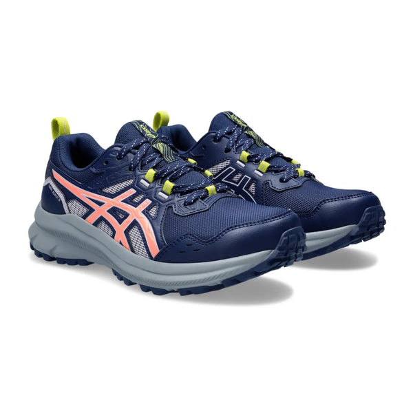 Asics Tenis Trail Scout 3 Run Azul/Coral, para Mujer