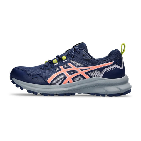 Asics Tenis Trail Scout 3 Run Azul/Coral, para Mujer