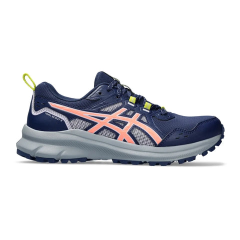 Asics Tenis Trail Scout 3 Run Azul/Coral, para Mujer