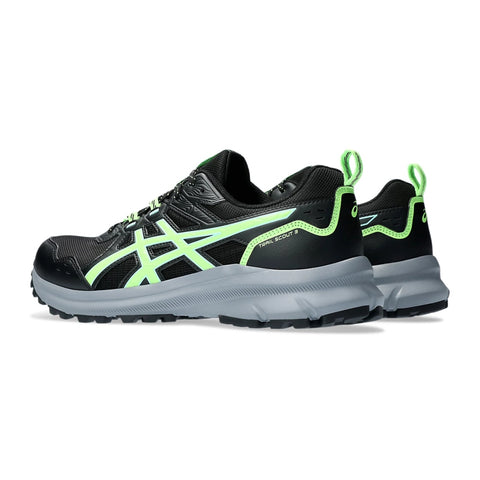 Asics Tenis Trail Scout 3 Run Negro/Verde Claro, para Hombre