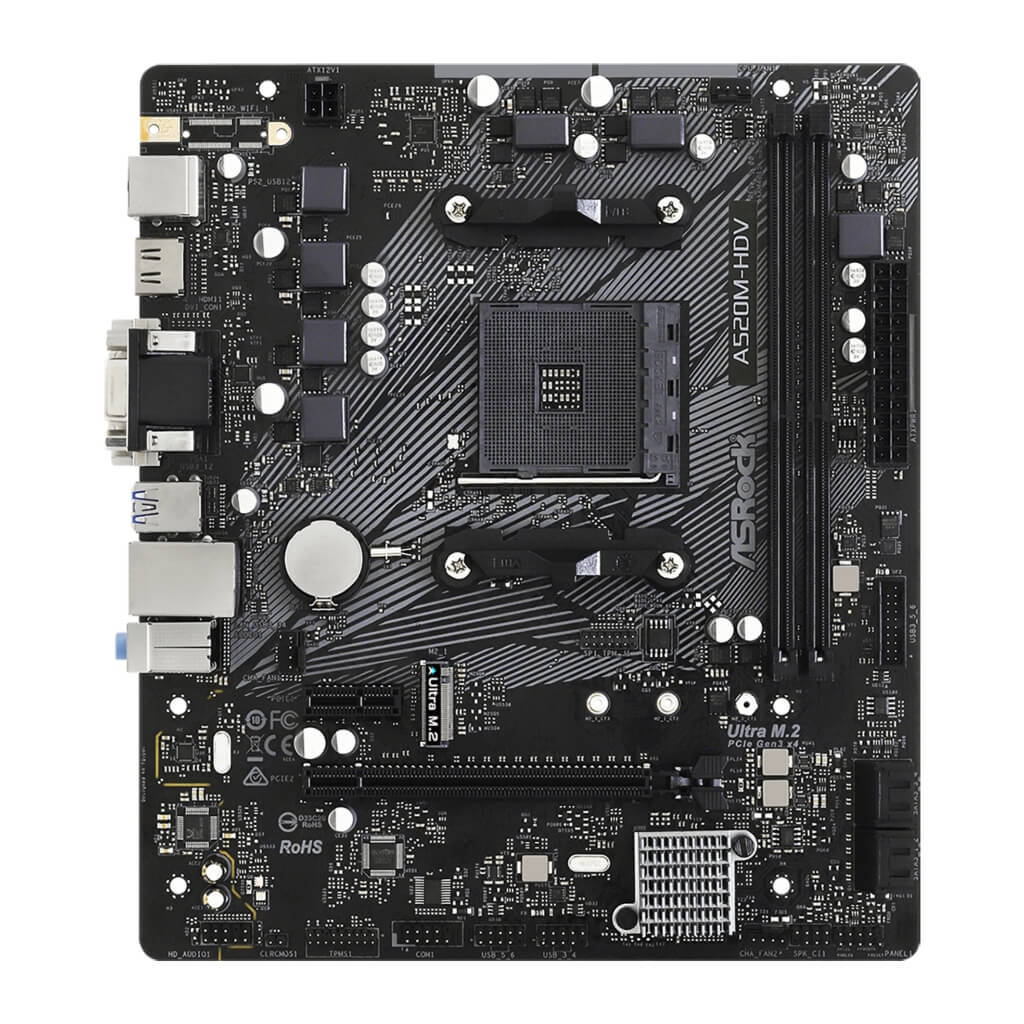 Asrock Tarjeta Madre, A520M-HDV