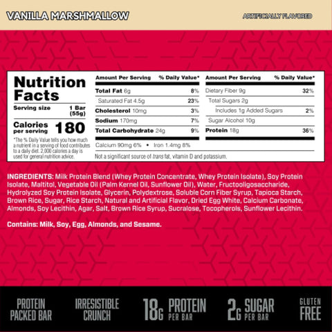 BSN Suplemento Alimenticio Barra de Proteína Protein Crisp, 56g