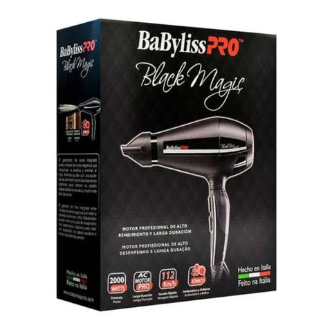 BaByliss Pro Secadora de Cabello Black Magic 2000 W