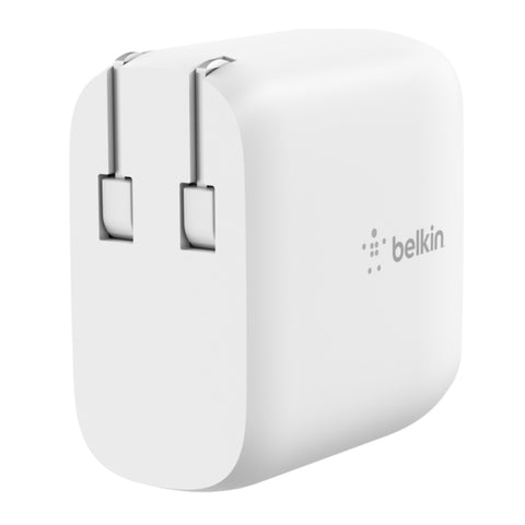 Belkin Cargador de Pared Dual USB-C 40W BoostCharge, WCB006DQWH