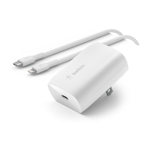 Belkin Adaptador de Pared USB-C 3.0 30W con Cable USB-C Conector Lightning