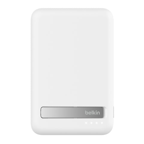 Belkin Batería Externa Inalámbrica Magnética 5K con Soporte, BPD006BTWH