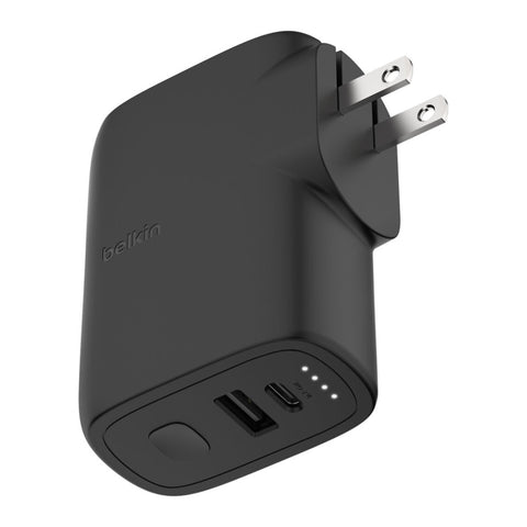 Belkin Cargador de Pared Híbrido 25W + Power Bank 5K, BPZ003DQBK