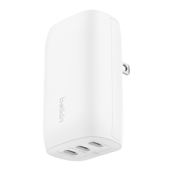 Belkin Cargador de Pared Tripe USB-C 67W BoostCharge, WCC002DQWH