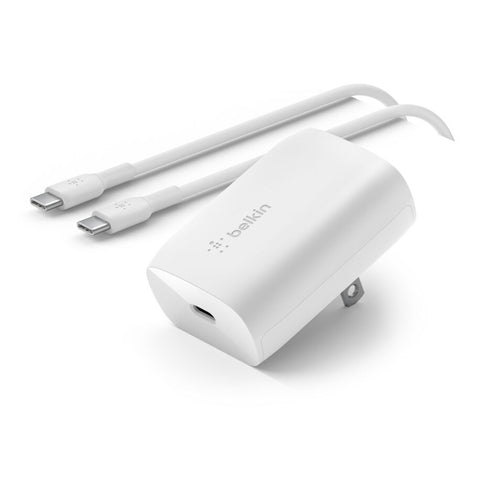 Belkin Cargador de Pared USB-C 30W PD 3.0 PPS con Cable USB