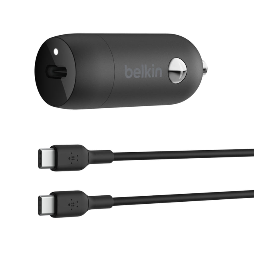 Belkin Cargador para Carro USB-C 30W, CCA004bt1MBK-B6