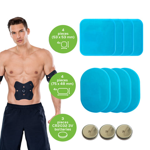 Beurer Set Estimuladores Musculares Pads EMS + Gratis Set Almohadillas de Gel con Pilas