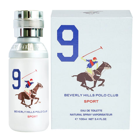 Beverly Hills Polo Club Perfume Sport 9 EDT para Hombre, 100 Ml