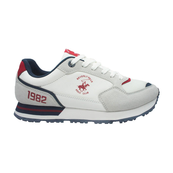 Beverly Hills Polo Club Tenis Milo Blanco/Navy, para Hombre