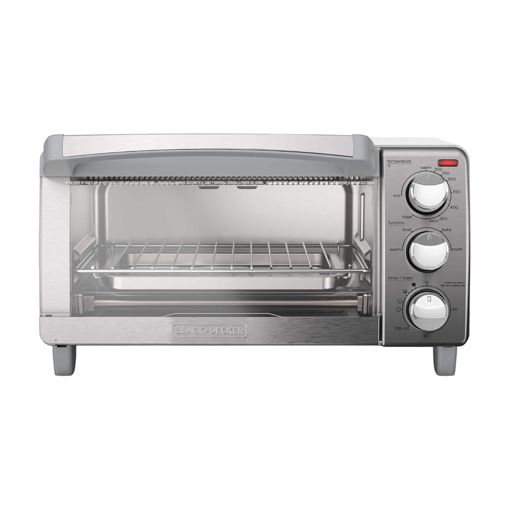 Black & Decker Horno Tostador 4 Funciones de 4 Rebanadas, TO1745SSG-LA