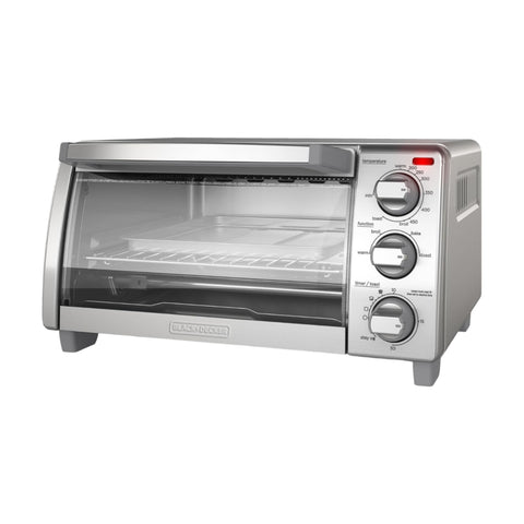 Black & Decker Horno Tostador 4 Funciones de 4 Rebanadas, TO1745SSG-LA