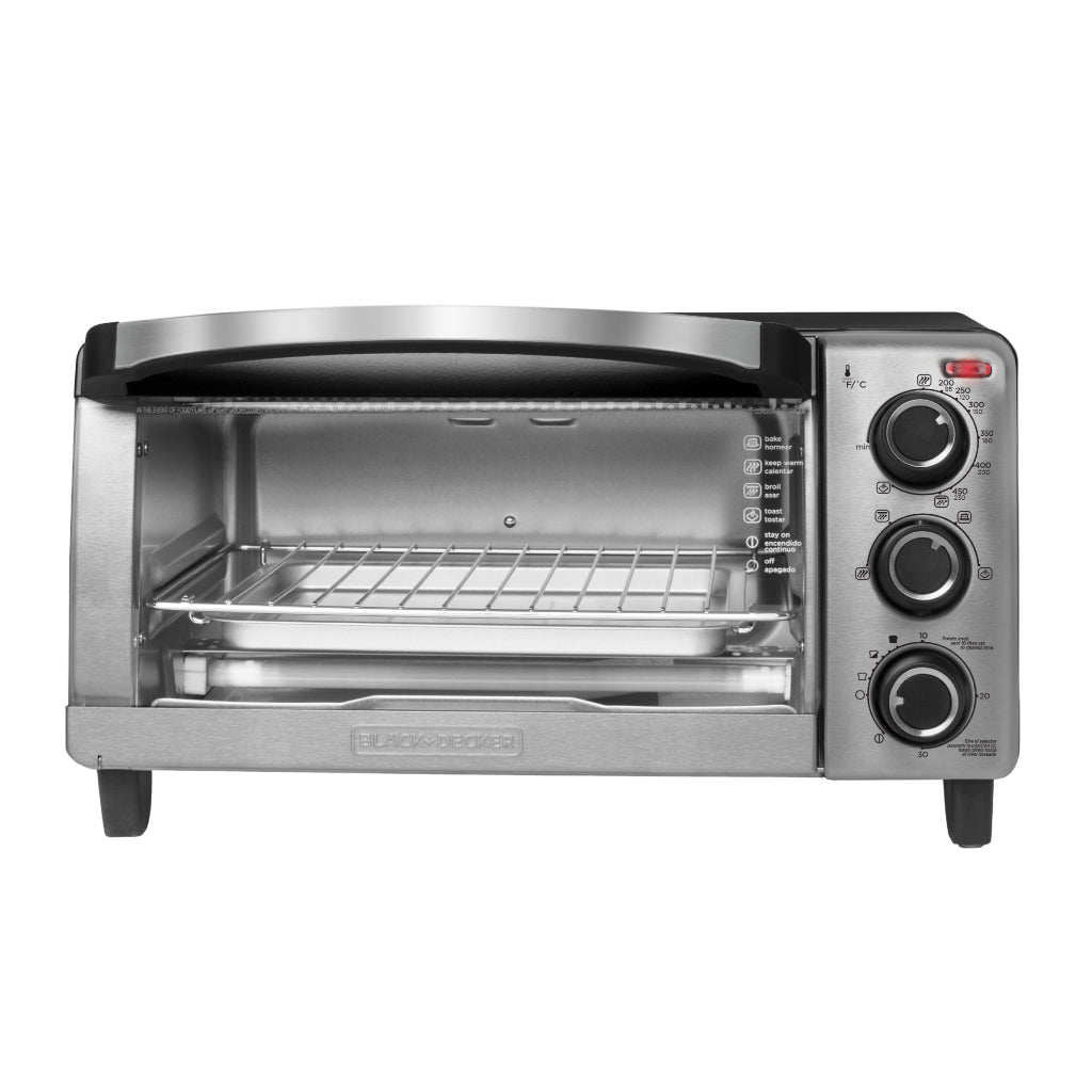 Black & Decker Horno Tostador de Convección Natural 4 Rebanadas, TO1755SBG-LA