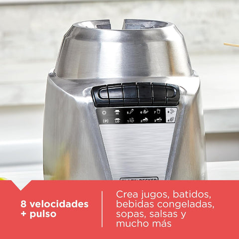 Black & Decker Licuadora Ice Crush Frasco de Vidrio, BL0876