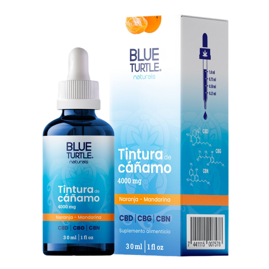 Blue Turtle Naturals Aceite de CBD Tintura de Cañamo 4000mg, 30ml