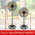 Brentwood Ventilador de Pedestal 12" (F-12SMBK)