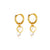 CR Charms Aretes Corazones Luminosos, Acero