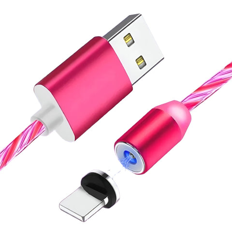 Miomu Cable LED Magnético de Carga USB, 3 en 1