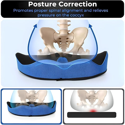 Miomu Cojín Ergonómico de Espuma Viscoelástica para Asientos