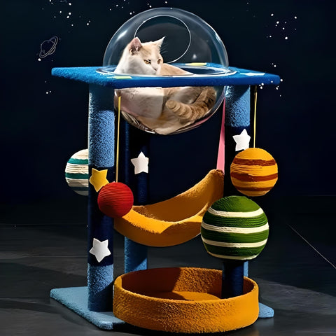 Miomu Cama Rascador para Gatos, Diseño Espacial