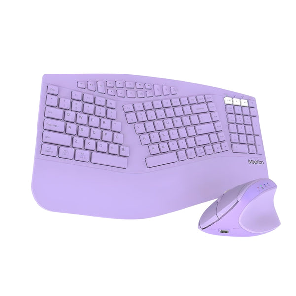 Miomu Kit de Teclado y Mouse Inalámbrico Ergonómico