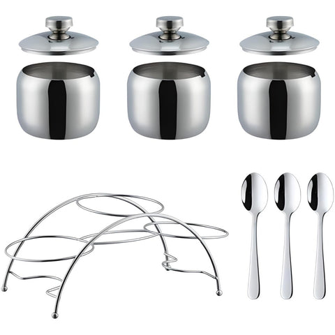 Miomu Set Frascos para Condimentos de Cocina, 3 Piezas