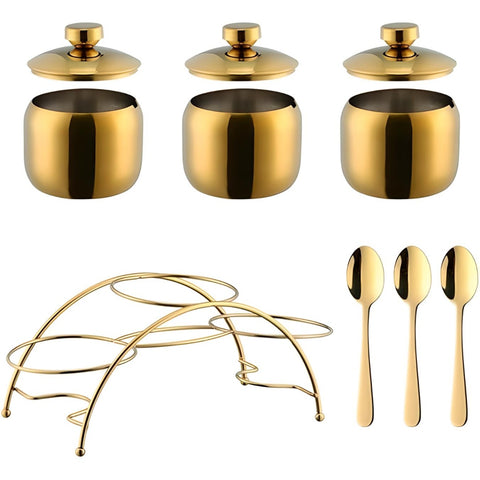 Miomu Set Frascos para Condimentos de Cocina, 3 Piezas