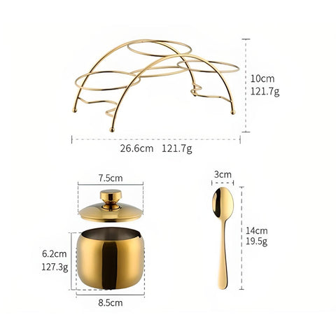 Miomu Set Frascos para Condimentos de Cocina, 3 Piezas