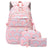 Miomu Set Escolar de Mochila, Lonchera y Cartuchera, Para Niña