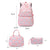 Miomu Set Escolar de Mochila, Lonchera y Cartuchera, Para Niña