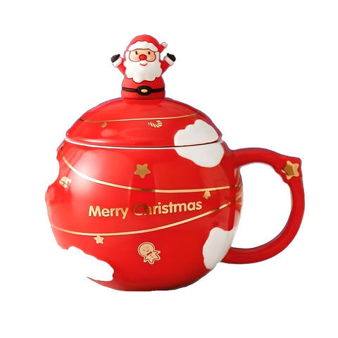 Miomu Taza para Bebidas, Diseño Planeta Navideño