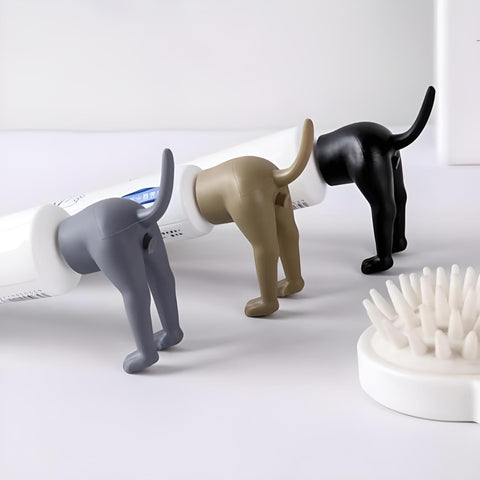 Miomu Dispensador para Pasta de Dientes, Diseño Cola de Perro