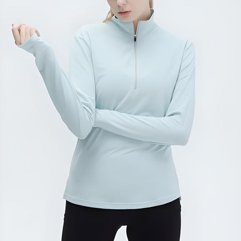 Miomu Blusa Deportiva para Mujer, Diseño Manga Larga