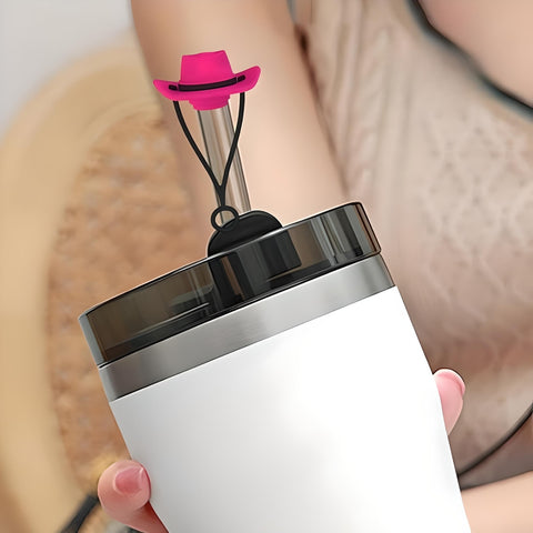 Miomu Protector de Pajilla para Vaso Térmico, Diseño Sombrero